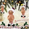 Décorations de Noël 1pcs Résine Funny Naked Santa Claus Pendentif Noël Mâle Femme Arbre Decora 2022 Année Fête pour la décoration de la maison Drop de Dhnw3