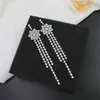 Klassieke Koperen Luxe Zirkoon Lange Kwast Dangle Oorbellen Voor Vrouw Mode Koreaanse Sieraden Temperament Meisjes Dagelijkse Slijtage Oorbellen 240122