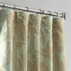 Designer Damask Curtains for Room Decoration 108 Inches Long Faux Silk Room Darkening Curtains 1 Panel Curtain and Net Curtain 240118