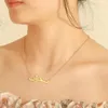 Lemegeton Collana con nome arabo personalizzato per le donne Pendenti arabi personalizzati in acciaio inossidabile con collane personalizzate regalo 240125