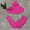 Tracksuits pour femmes2024 Designer J2140 Femmes Saupoudrée d'or imprimé à capuche Sports Pantalon à manches longues Casual Two Piece Set