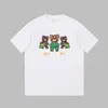 T-shirt enfant fille garçon vêtements vêtements de marque pour enfants t-shirt graphique mode 100% coton avec lettres ours hauts marque vêtements parent-enfant taille à manches courtes 100-160 S-4XL