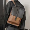 Plecak 2024 moda koreańska wersja mężczyzn torba skórzana swobodna duża pojemność komputer szkolnych