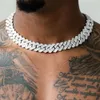 Rapperkedjor Prong Iced Out Sterling Silver Hip Hop Baguette Halsband VVS Diamond Cuban Link Chain Moissanite