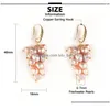 Dangle Chandelier Earrings Fashion Freshwater Pearls Drop For Women Grape Bunch Statement French Earring Hoop Bride Wedding Jewelr Dhvca