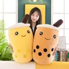 22-70 cm olbrzyma rozmiar bąbelki herbata Plushies Squishy Milk Tea Boba Pillow Peluche Lody Owoce Sok Soków Butelka Dekor