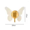 Wall Lamps Butterfly Creative Led Light Bedroom Bedside Aisle Stair Home Decor Lighting Fixtures Drop Delivery Lights Indoor Dh6B2