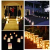 20 pçslot em forma de coração suporte de luz de chá luminaria lanterna de papel saco de vela para festa de natal decoração de casamento ao ar livre 240127