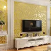 SilverGold Victorian Damask Embossed Wallpaper Roll Wall Coverings Silver Floral Luxury Loquat leaf Paper home Decor 240122