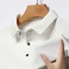 Mannen Polo Shirt Business Lange Mouw Herfst Winter T-shirt Toevallige Mannelijke Kraag Fit Slanke Koreaanse Kleding Knop Shirts 240126