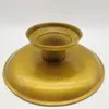 Tea Trays Fruit Plate Thickened Round Golden Cafe Tray Cake Dish Brass Shallow Kitchen Table Decorations