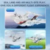 KF603 RC Glider 2.4G 3CH Radio Control Sea And Air RC Plane EPP Foam Water Land Flying Boat Airplane Toys Gift For Boys 240118
