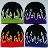 Berretto / Berretto con teschio Hip Hop Street Flame Berretti Cappello Moda Danza Teschio Fuoco Inferno Brucia Fiamme Tendenza calda Hip Hop Lavorato a maglia Morbido Cappello a cuffia YQ240207