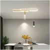 Lustres Luz de tira LED Teto longo Simples Moderno Sala de estar Quarto Iluminação Superfície Montada Varanda Gota Entrega Luzes Indo Dhqob