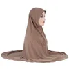 Etnische kleding Moslim Instant Hijab voor vrouwen Ramadan Gebedshoofd Wrap Sjaals Maleisië Tulband Hoofddeksels Klaar om hoofddoek direct te dragen
