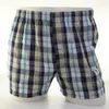 Underpants Boxer Shorts Casual Plaid Elastic Waistband Button Mens Underwear Woven For Home
