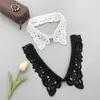 Bow Ties Handmade Embroidery Shirt Detachable Collar For Women Fake Blouse Top Woman False Clothing Accessories