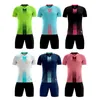 Custom Print Breathable Men Soccer Uniforms For Team Short Sleeve Kids Boys Football Jersey Set Quick Dry Sports Suit Tracksuits 240122