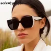 Óculos de sol moda gato olho mulheres 2024 designer vintage quadrado óculos de sol para feminino retro irregular tons eyewear