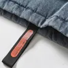 Japan Stijl Stand Kraag Mannen Letters Gedrukt Retro Denim Jas Herfst Winter Voorkant Grote Zakken Zip Up Jas Losse 240122