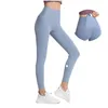 Strój jogi luu wyrównaj legginsy kobiety spodnie spodnie szorty przycięte stroje damskie sportowe damskie ćwiczenia fitness noszenie dziewcząt gym slim fit otbpq