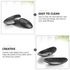 Dinnerware Sets 2 Pcs Tableware Seafood Sushi Plate Tray Ceramic Jewelry A5 Melamine Black Serving Platter