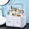 Storage Boxes Jewelry Up Waterproof Large Nail Dustproof Capacity Make Polish Box Beauty Case Container Desktop Cosmetic