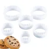 Cuisson Pâtisserie Outils Rond Cookie Cutter 6pcs Biscuit Coupe Mtiple Taille Gâteau Moule Pour Pâte Vacances Drop Livraison Maison Jardin Cuisine Otbf2