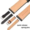 Genuine Leather WatchbAnd 12mm 14mm 16mm 18mm 20mm 22mm 24mm Watch Strap Wrist Bracelet Belt For Smart Watch Band 240118