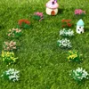 Dekorative Blumen 5 Stück Microlandscape Mini-Blumencluster Statische Landschaftsmodelle DIY Miniaturgras