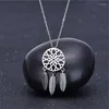 Pendants Andara 925 Sterling Silver Necklace Dream Catcher Pendant Fashion Simple Girls Jewelry Gifts