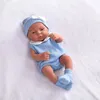 16inch Tam Vücut Silikon Bebe Reborn Bebek Yumuşak Dolls Yaşam Bebek Vinil Bebe Bebek Sevimli Reborn Bebek Kızlar İçin Bebek Oyuncakları 240129