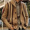 Maglioni da uomo Uomo Inverno Maglione lavorato a maglia Cardigan Moda Uomo Cappotti caldi Giacca slim casual per felpe Maglione Abbigliamento maschile 4XL