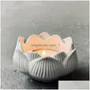 Strumenti artigianali Stampi portacandele a forma di fiore in cemento Stampi portacandele rotondi Tealight Sile Candeliere in cemento Stampo artigianale Consegna a goccia Giardino domestico A Dhaha