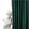 Curtain European Style Velvet Blackout Curtains For Bedroom And Living Room Sun Protection Heat Insulation Solid Color