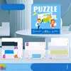 Puzzles Childrens Zaawansowane puzzle magnetyczne wczesne dzieciństwo Nauczanie dziecka płaskie Rysunek 3 do 6 lat 24 chłopców i dziewcząt zabawki upuść delikatesy otobp