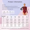 Scene Wear Womens Gymnastics Leotard Ballet Figur Skating Dance Costume glittrande Rhinestone Cutout Back Mock Neck Long Sleeve Bodysuit