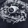 Heren T-shirts Vintage versleten gewassen korte mouwen Juice WRLD Legendary Forever American High Street VTG losse halve mouwen