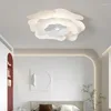 Plafoniere Lampade per la casa nordiche Lampade per decorazioni per la camera da letto con petali creativi Illuminazione moderna per soggiorno con fiori in ferro a LED