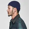 Beanie/Skull Caps Effen Mutsen Gebreide Caps voor Mannen Vrouwen Skullcap Ins Winter Warm Randloze Baggy Meloen Manchet Emmer Hoed Docker Hip Hop Skullies YQ240207