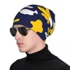 Boinas Azul Amarelo Camo II Chapéu de Malha Hip Hop Cosplay |-F-|Homem Mulher