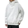 Sweats à capuche pour hommes 2024 printemps hommes sweat à capuche mode hommes pull ample hauts à capuche solide blanc sweats à capuche Streetwear