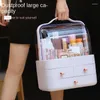 Storage Boxes Jewelry Up Waterproof Large Nail Dustproof Capacity Make Polish Box Beauty Case Container Desktop Cosmetic