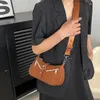 Borse da sera Borsa a tracolla versatile con tracolla larga e alla moda Hobo da donna Ascella francese alla moda con portamonete