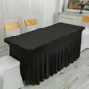 Table Cloth The Wedding Stretch Long Bar El Bedding Decoration For Party