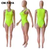 Zweiteilige Damenhose CM.YAYA Aktiver ärmelloser Damen-Body und durchsichtiger Mesh-Jogginganzug, passende 2-Set-Outfits, Badebekleidungs-Trainingsanzug