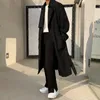 Men's Suits Men Straight Casual Pants 2024 Autumn Korean Style Baggy Personality Solid Color Blazer Trousers Male Streetwear N33