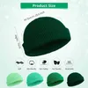 Bonnet/Casquettes Mode Hommes Bonnet Tricot Chapeaux Garçon Skullcap Sailor Caps Poignets Rétro Marine Chapeau Court Couleur Unie Unisexe Hiver Chaud Cap Roll-up Edge YQ240207