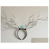 Chapeaux de fête Couvre-chefs Europe et Amérique P Ographie Mme Simation Antler Twig exagérée GB614 Drop Delivery Home Garden Festive Supplie Dh0Wo