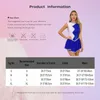 Stage Wear Femmes Ballet Gymnastique Justaucorps Robe Paillettes Cheerleading Uniforme Cheer Leader Cosplay Tenues Danse Performance